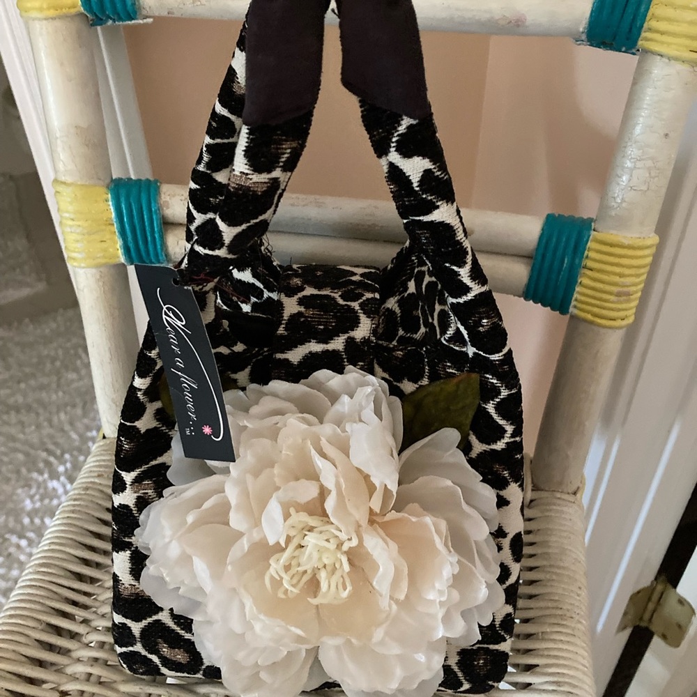 Beautiful fabric flower purse